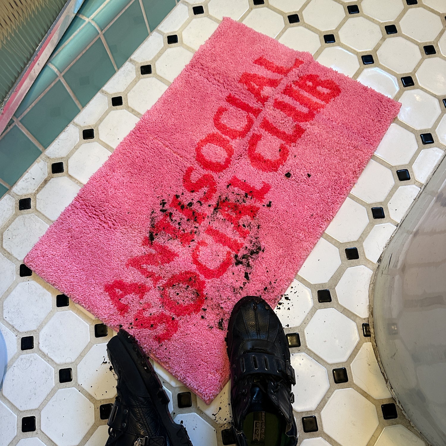ASSC Sayings Plush Bath Mat – AntiSocialSocialClub