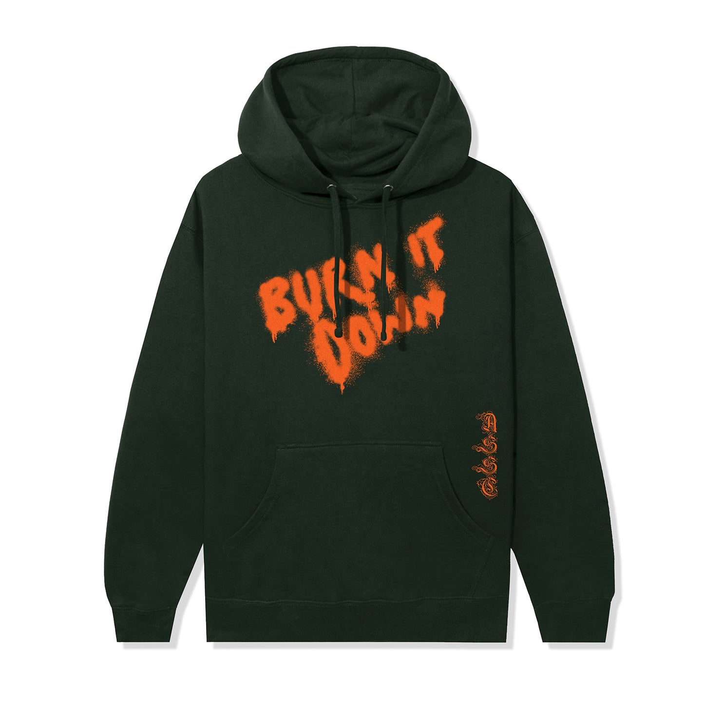 Burn It Down Hoodie - Dark Green
