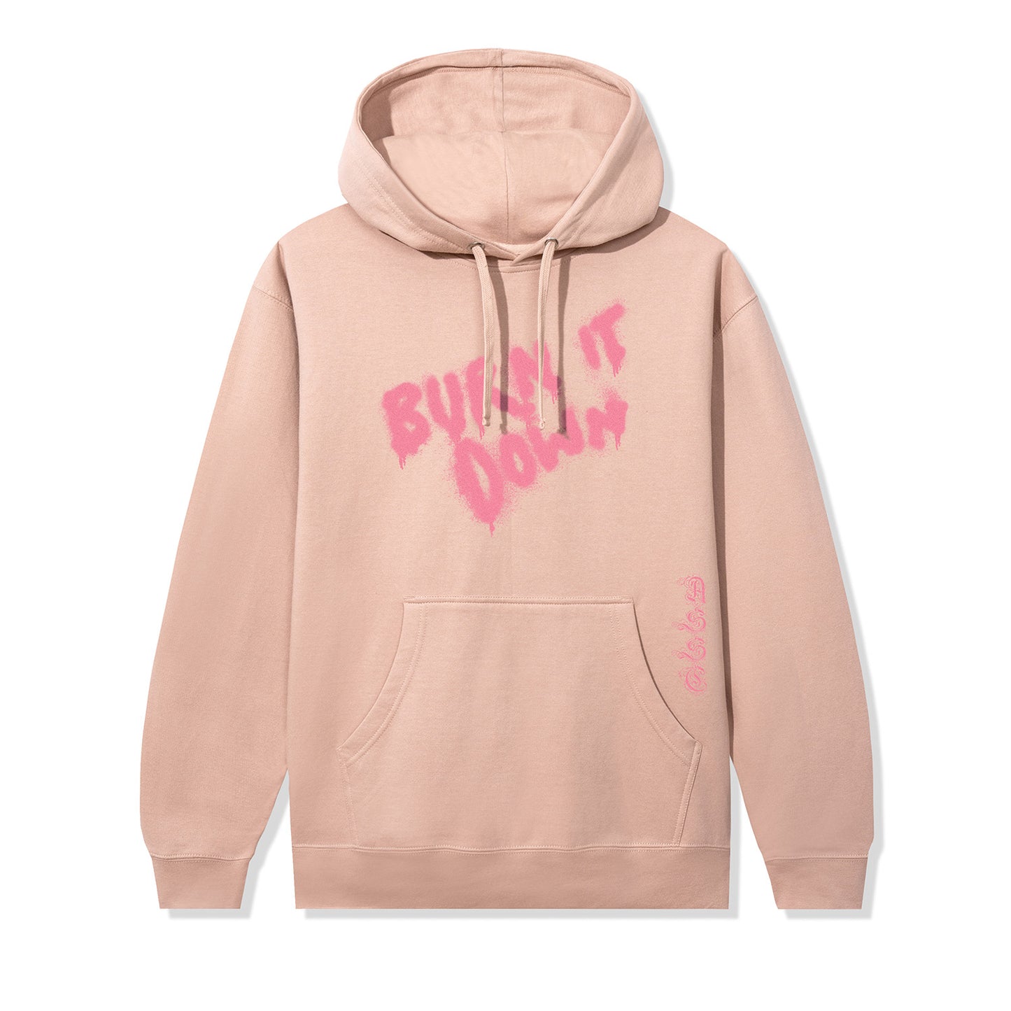 Burn It Down Hoodie - Dusty Pink