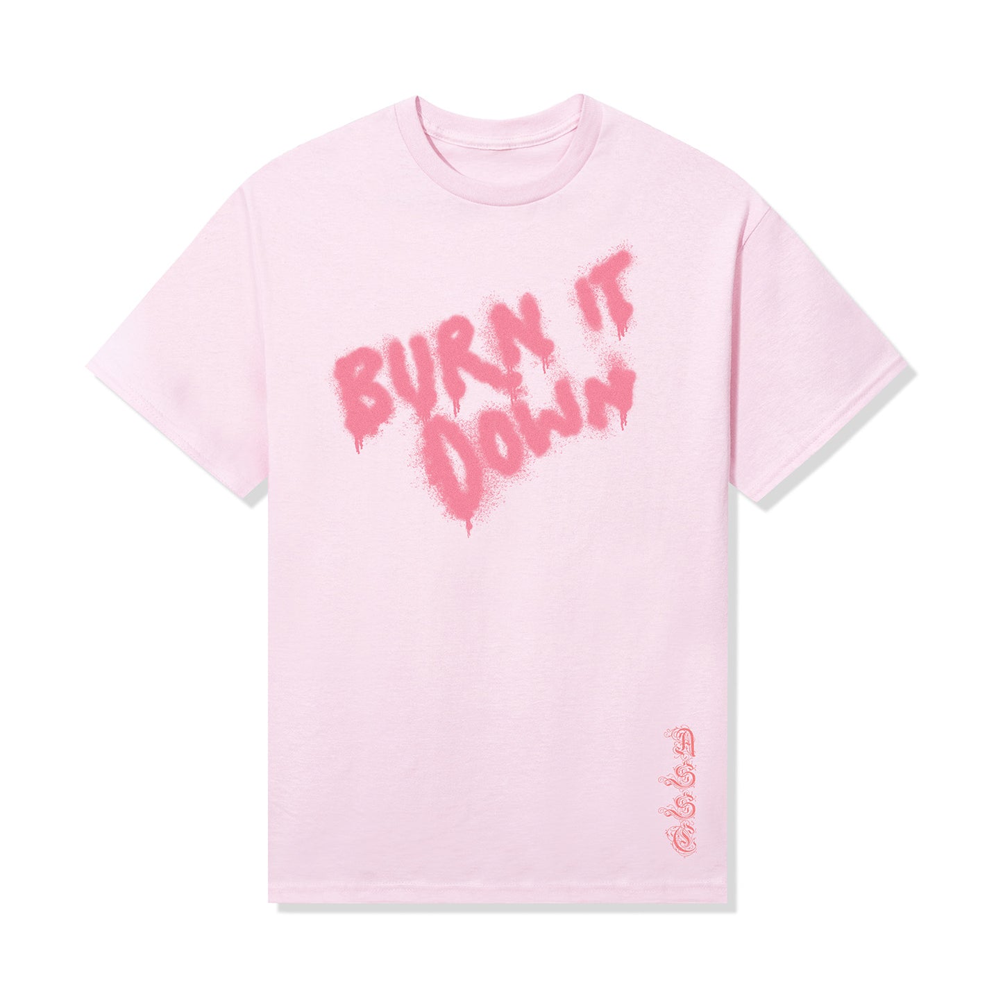 Burn It Down Tee - Light Pink