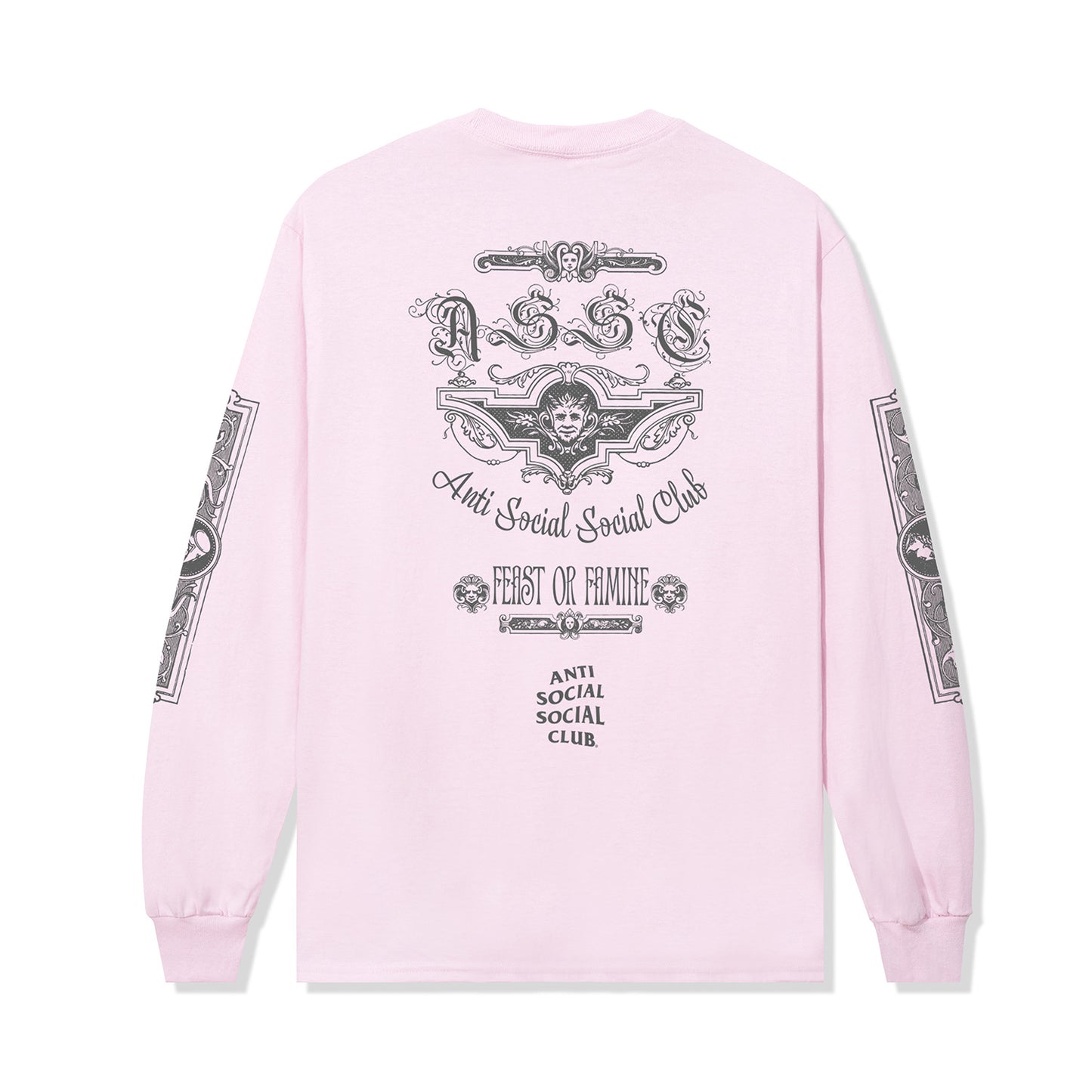 Feast or Famine LS Tee - Light Pink