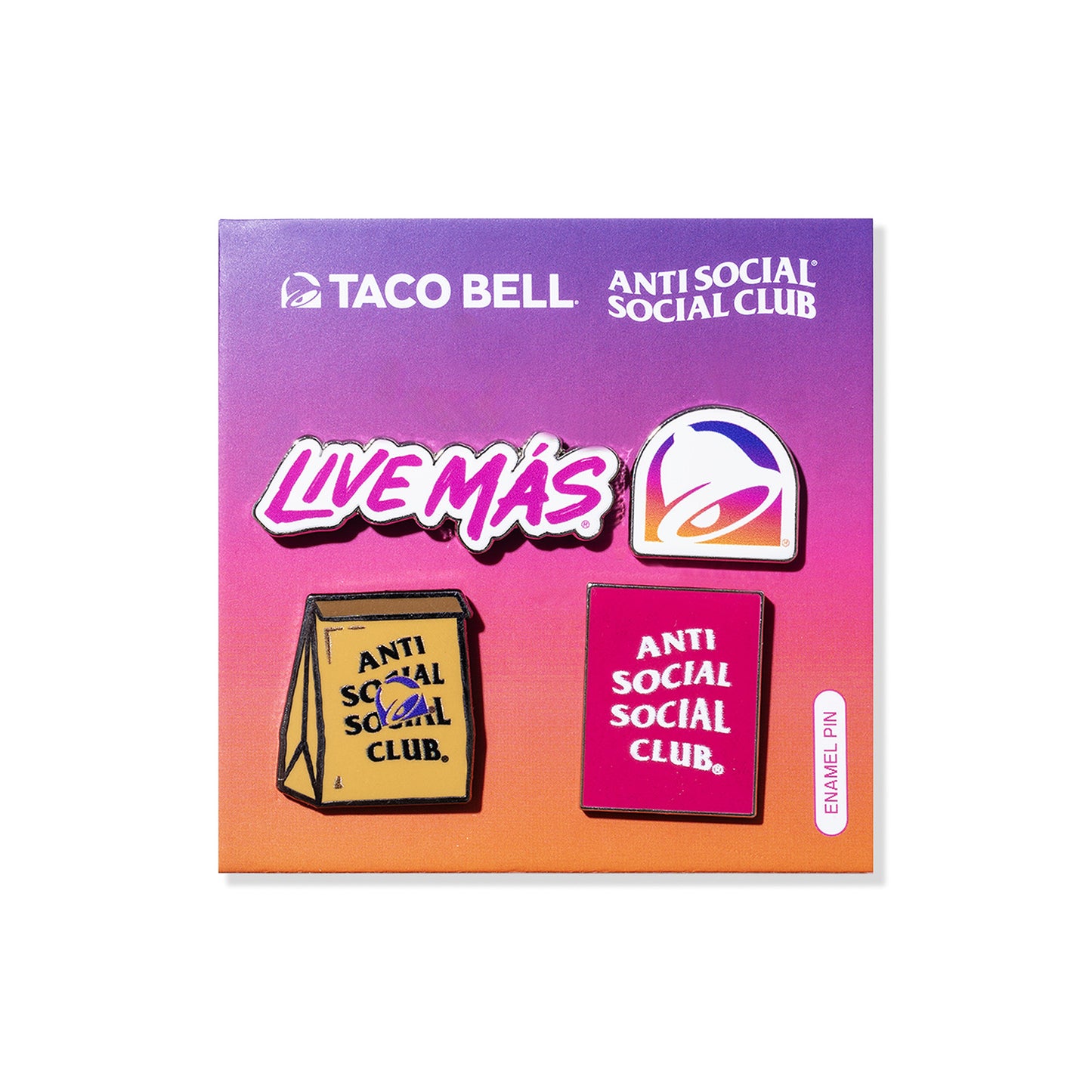 ASSC x Taco Bell Live Mas Pin Set