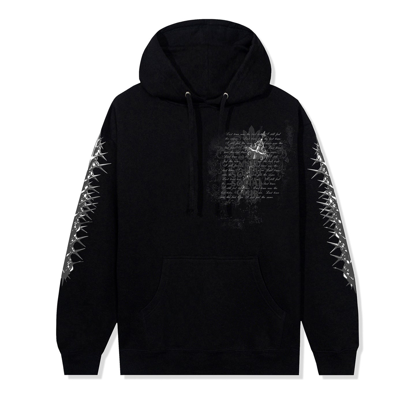 Anguish Pullover Hoodie - Black