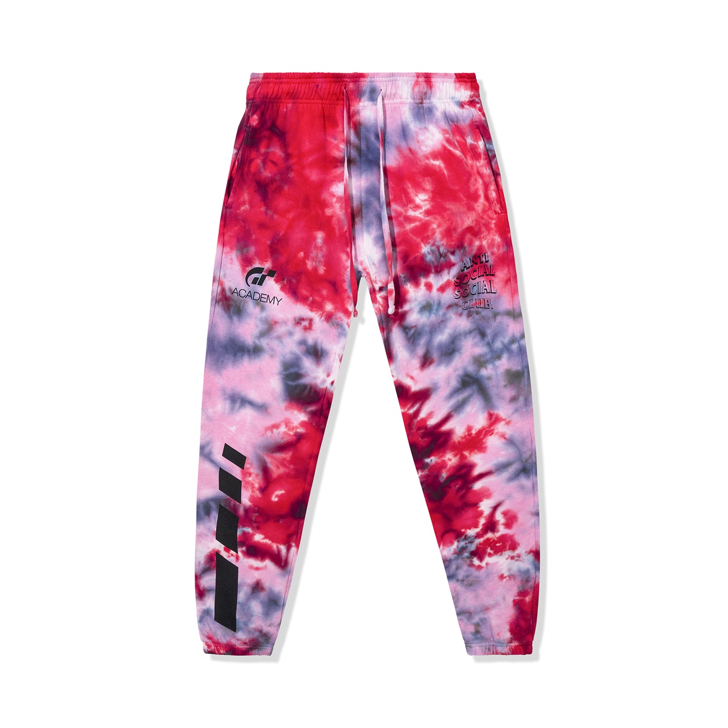 ASSC x Gran Turismo Red Tie-Dye Sweatpants