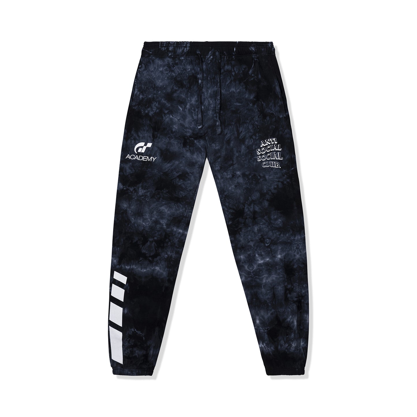 ASSC x Gran Turismo Black Tie-Dye Sweatpants