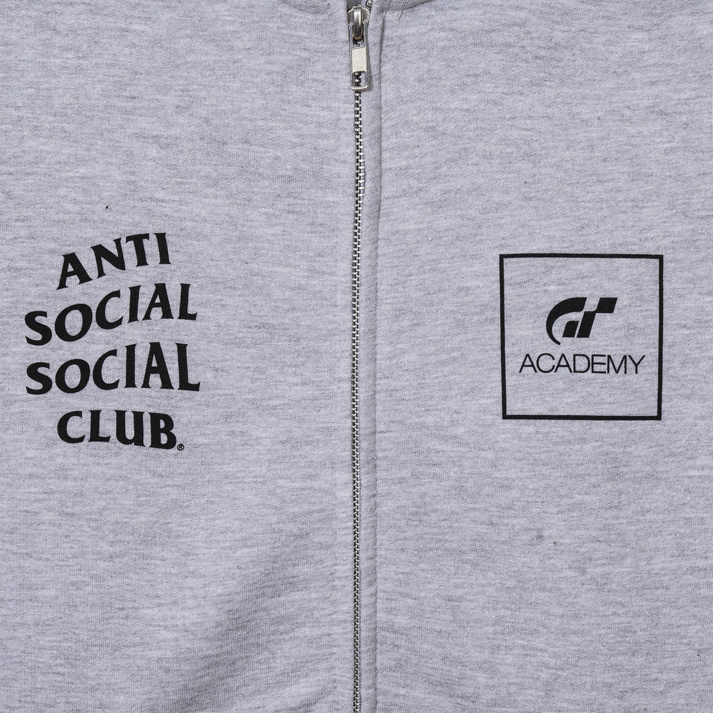 ASSC x Gran Turismo Flag Zip Hoodie - Heather Grey
