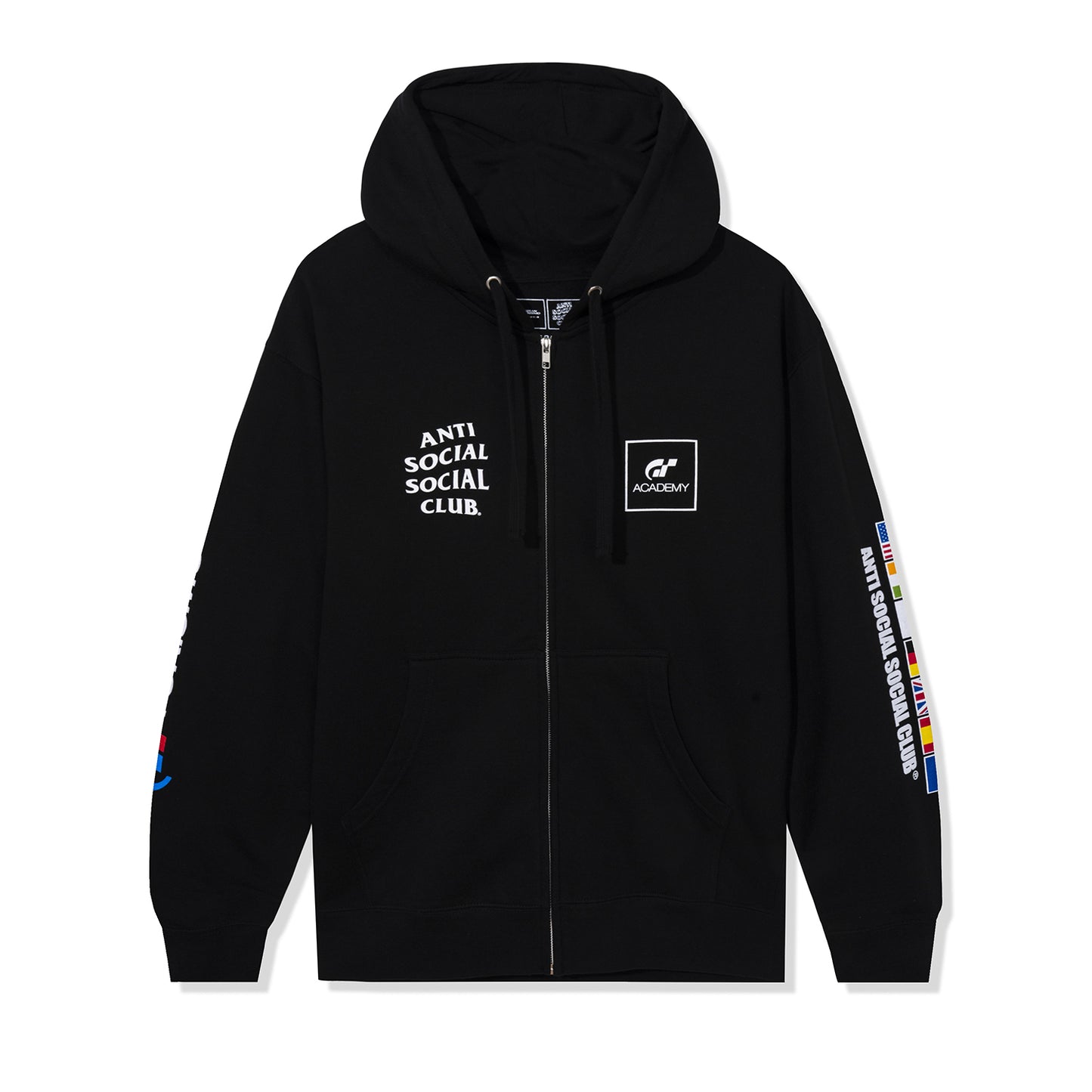 ASSC x Gran Turismo Flag Zip Hoodie - Black