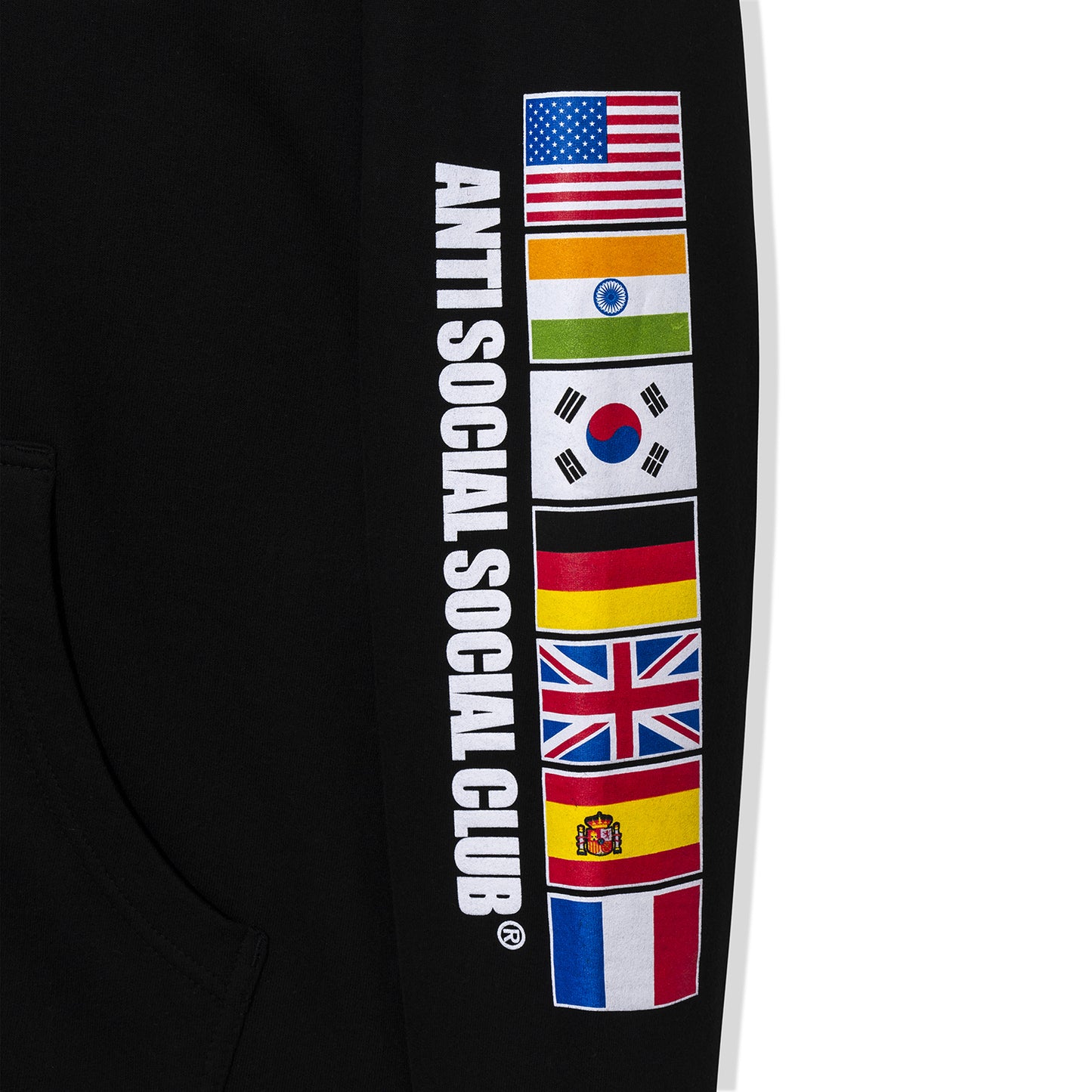 ASSC x Gran Turismo Flag Zip Hoodie - Black