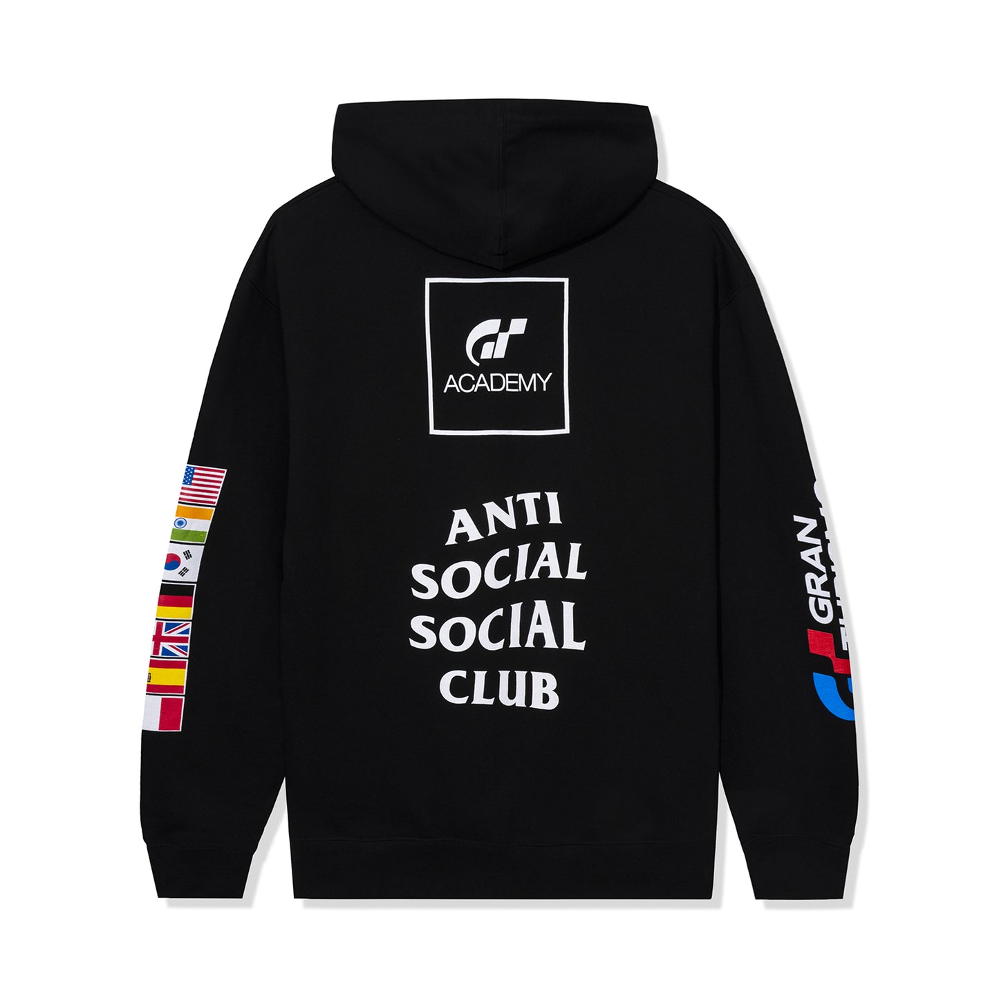 ASSC x Gran Turismo Flag Zip Hoodie Black
