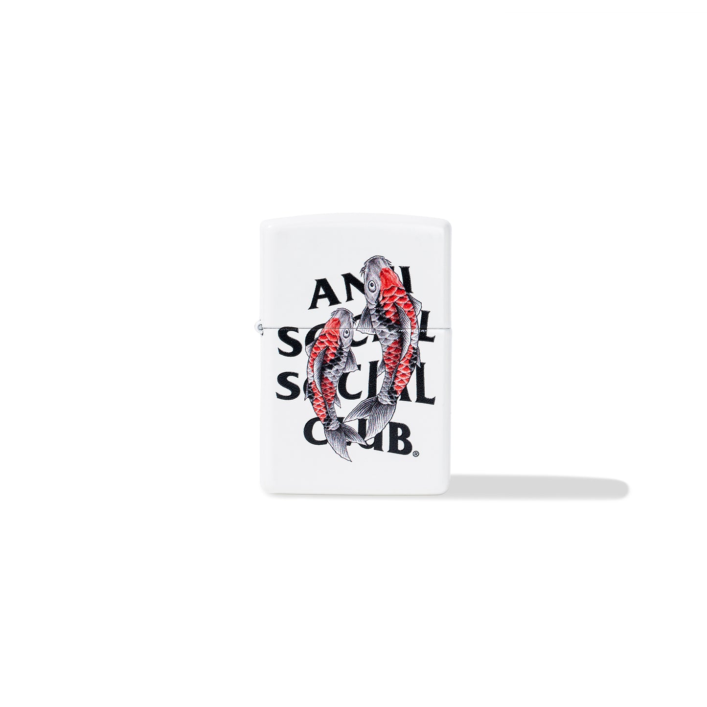 Koi Garden White Zippo Lighter