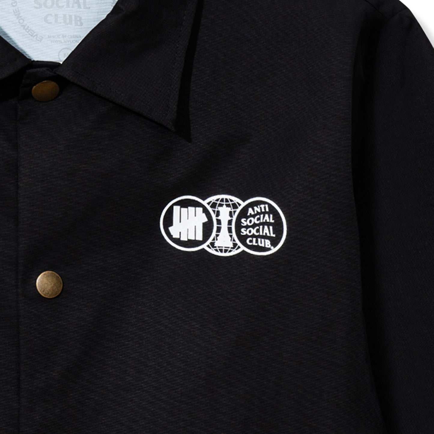 ASSC x Undefeated Position Coach Jacket - Black