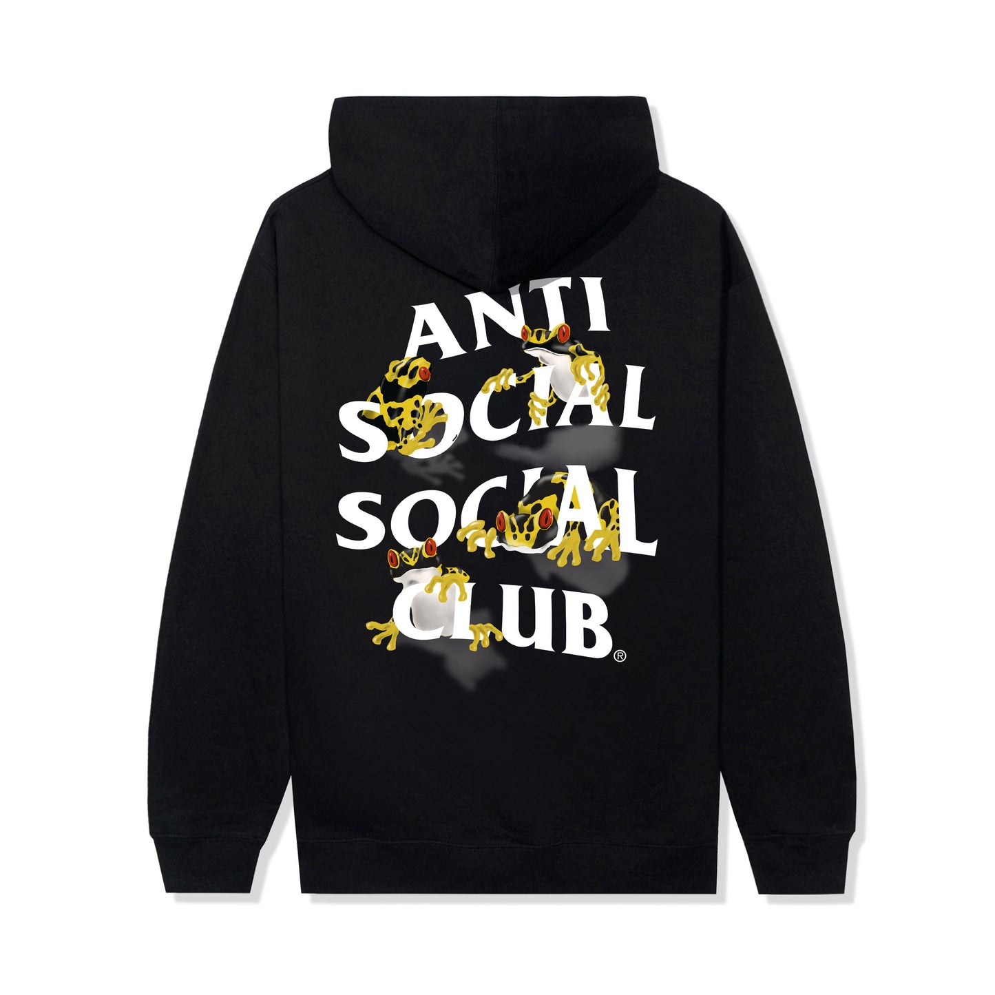 Yellow Banded Hoodie - Black