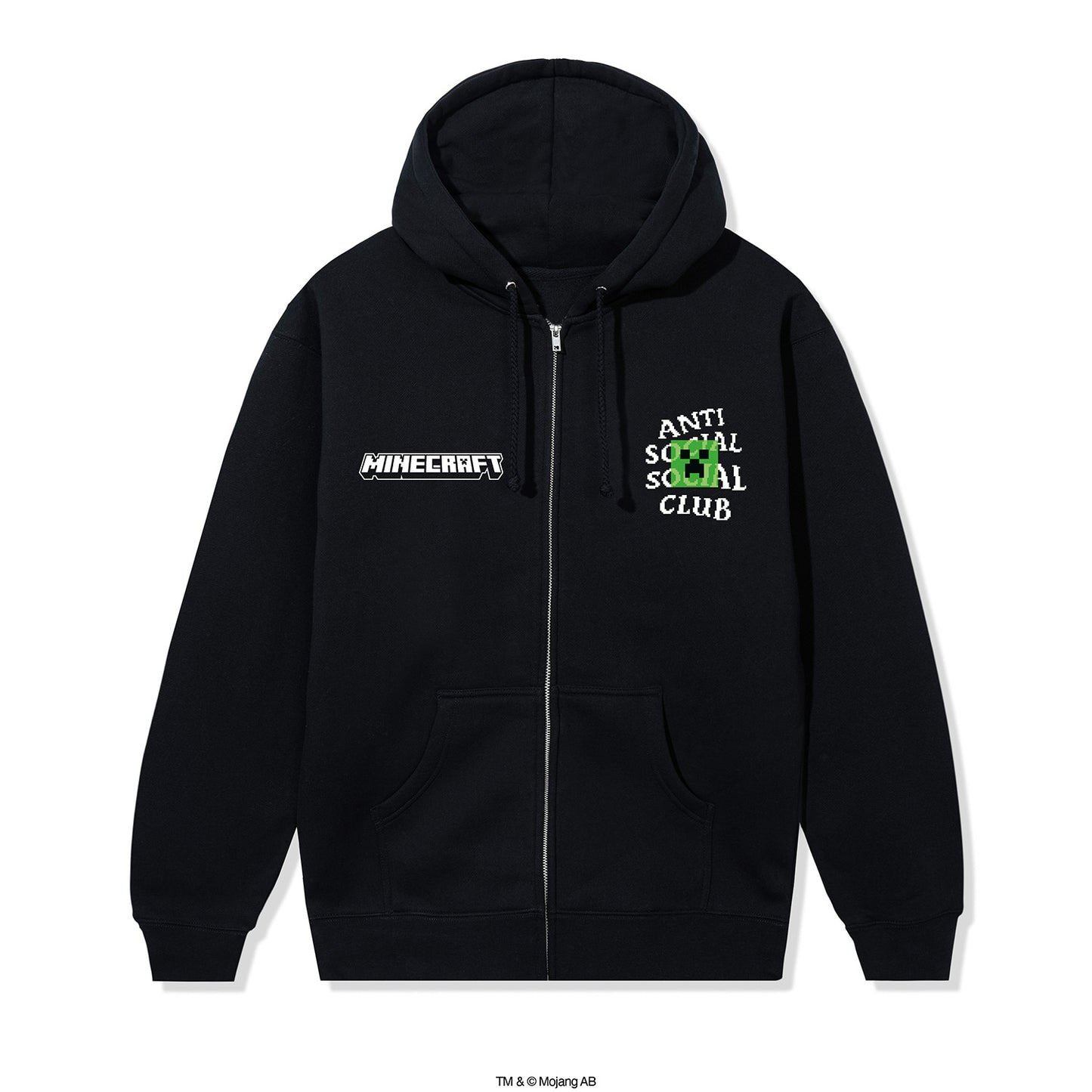 ASSC x Minecraft Creeper Head Logo Zip Hoodie