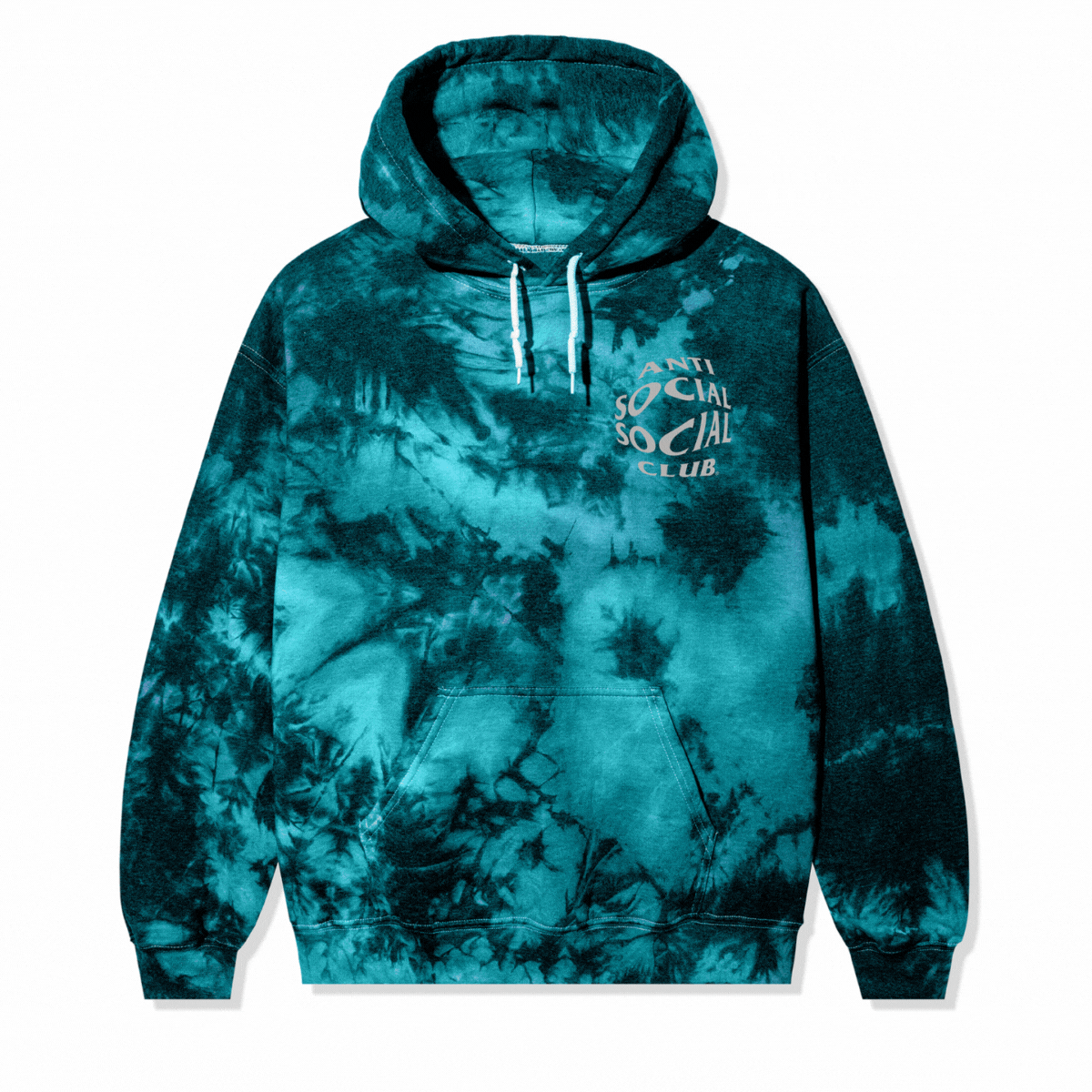 Sleepless Tie Dye Hoodie Black Teal AntiSocialSocialClub