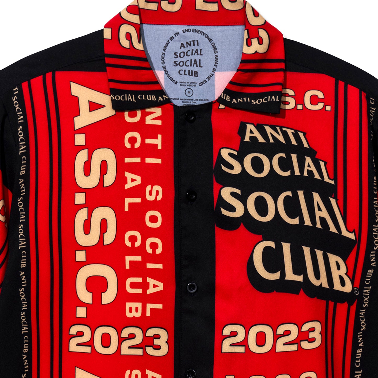 Pack Your Things Button Up - Black/Red