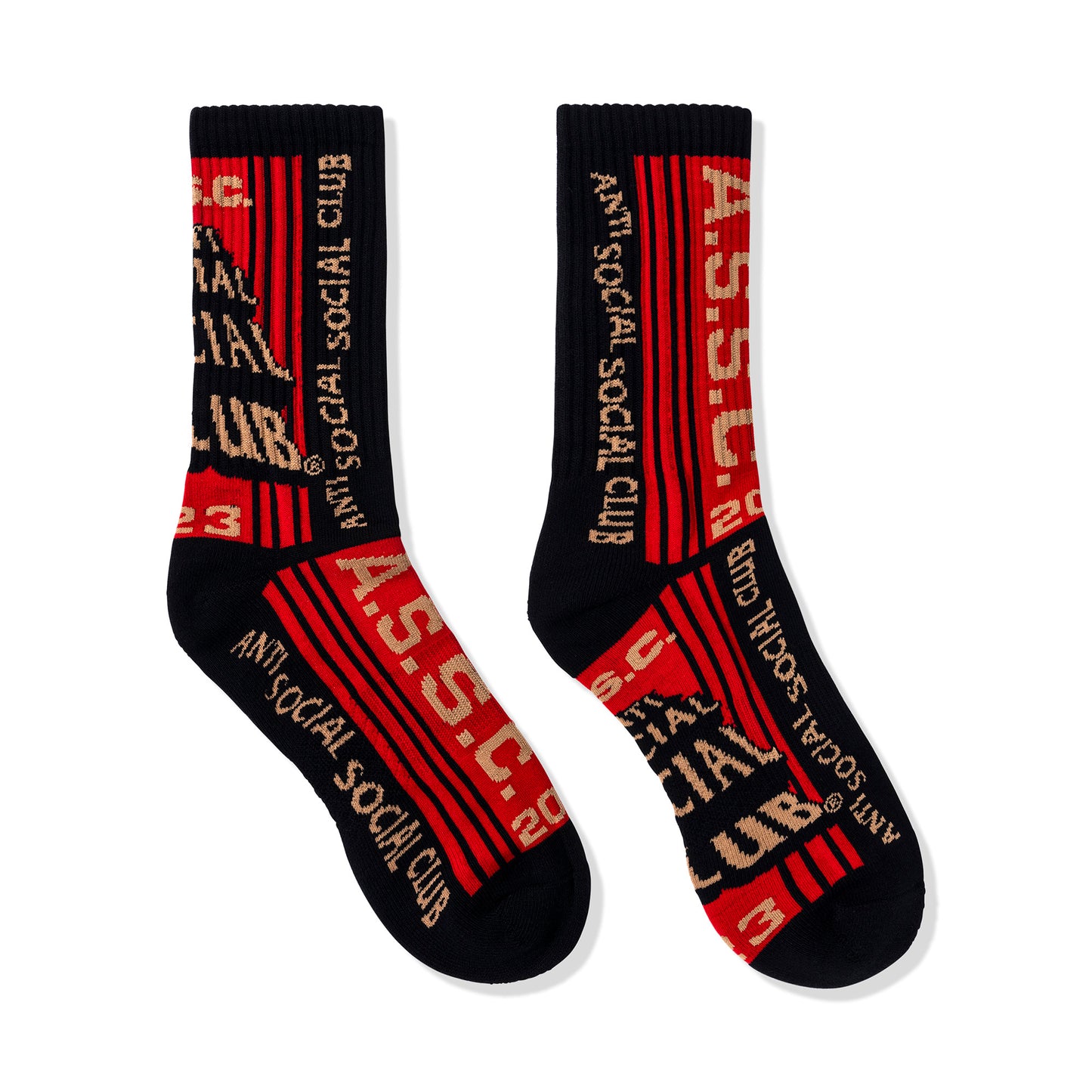 Pack Your Things Socks - Black/Red