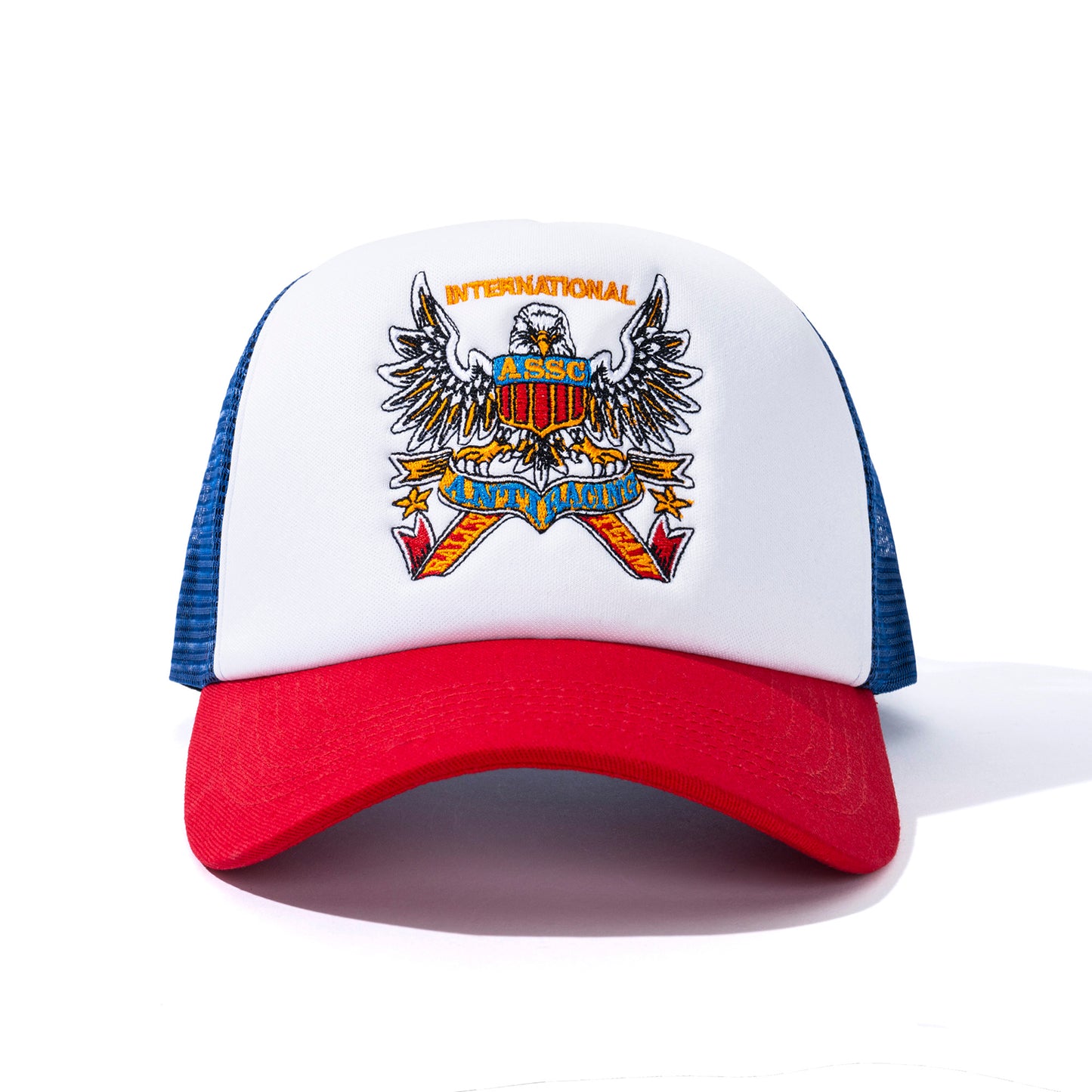 Overanxious Trucker Hat - Blue/Red
