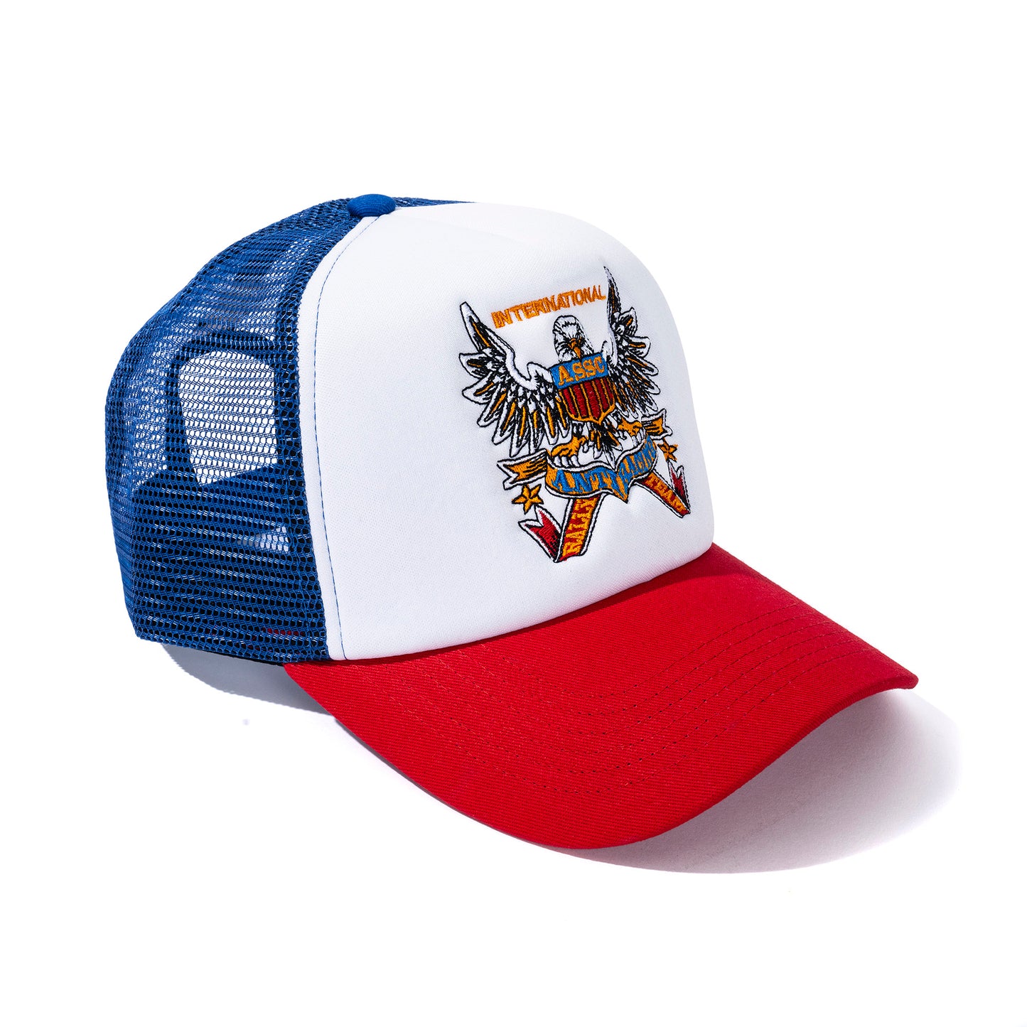Overanxious Trucker Hat - Blue/Red