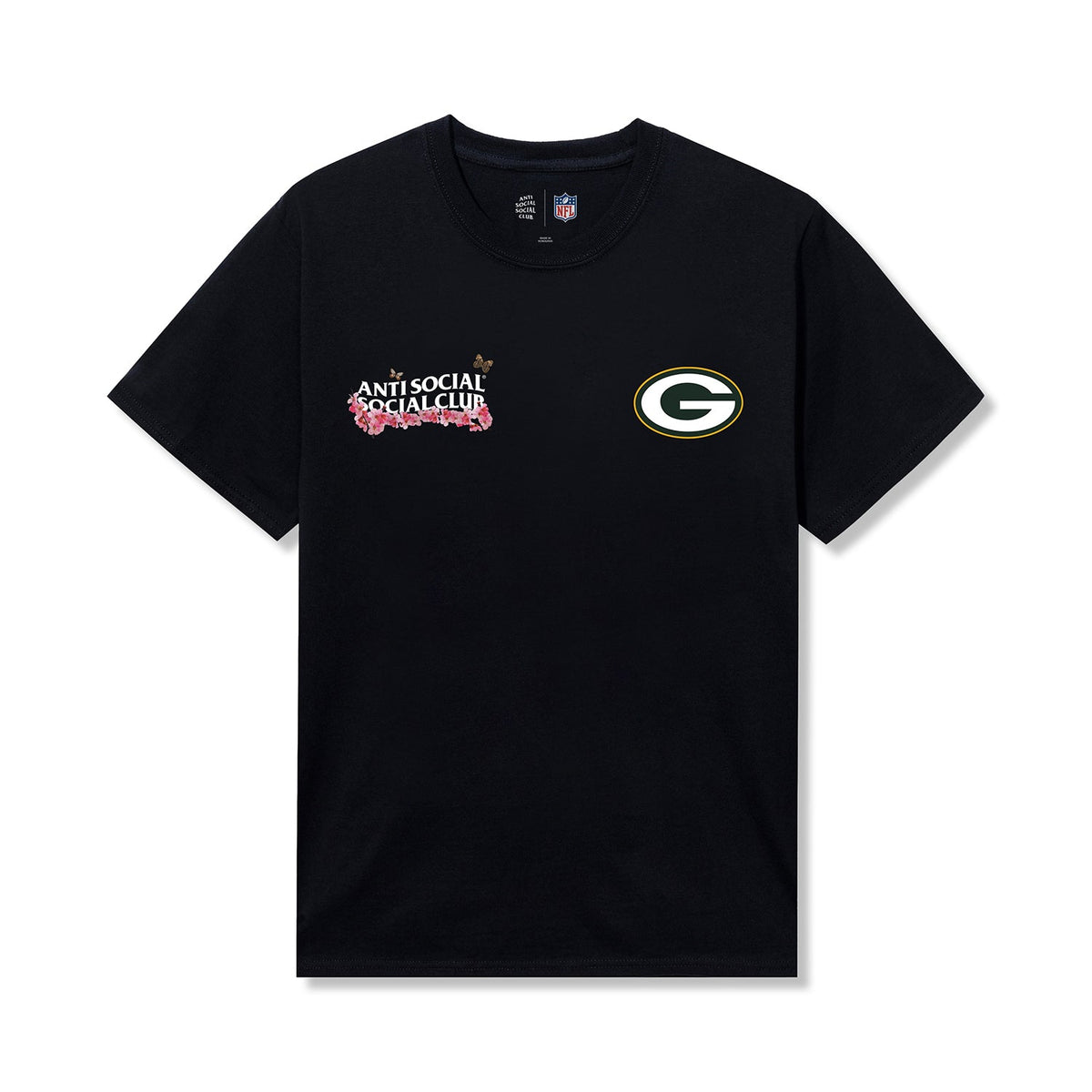 ASSC x Packers Blossom Tee - Black front
