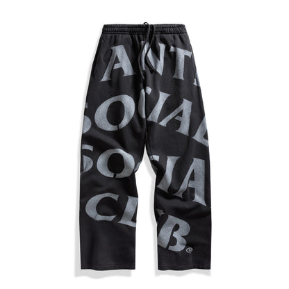 Tonal Oversized Sweats Open Hem