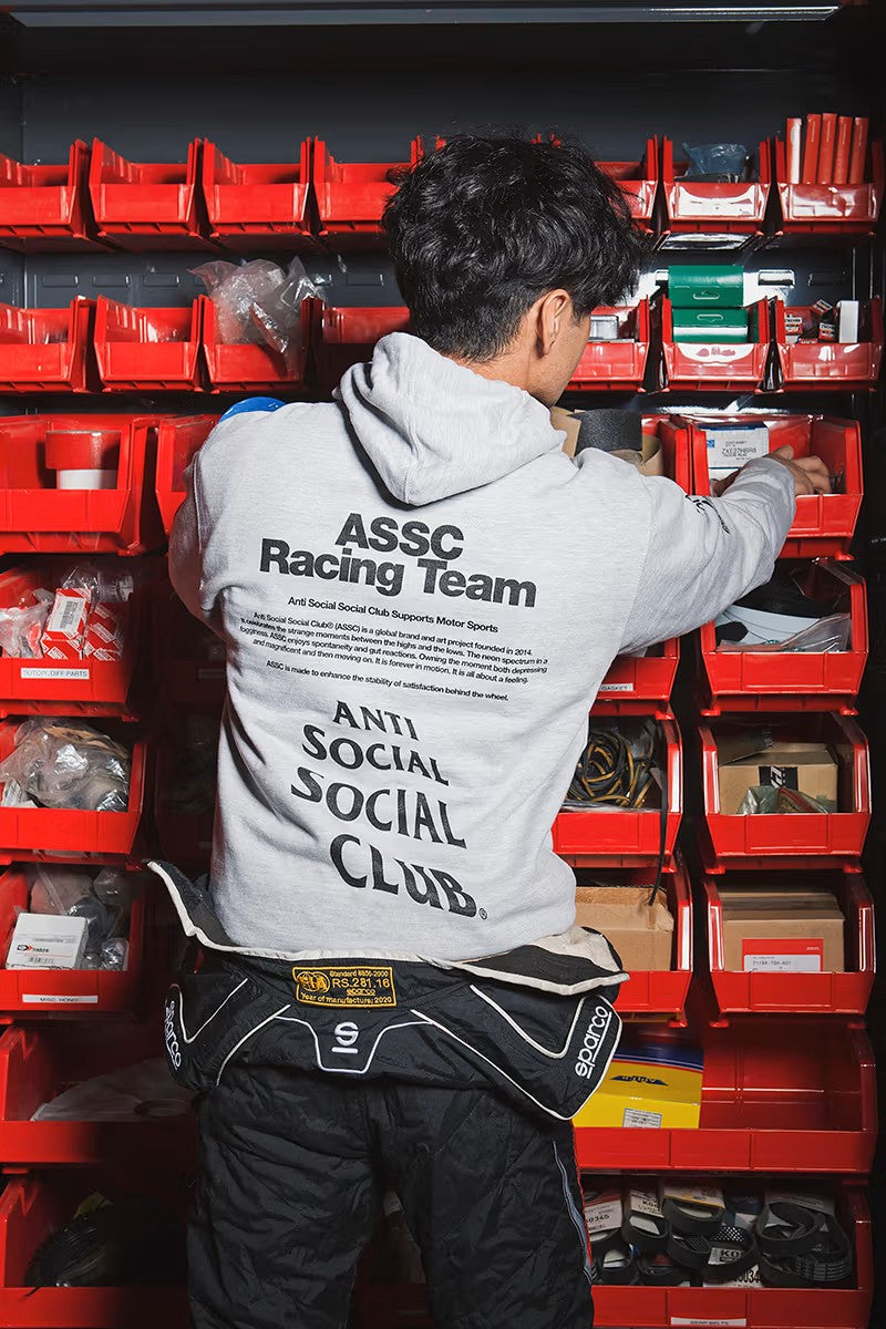 Sweat à capuche Anti Social Social Club x Gran Turismo Gris Homme de la Collection - SS22 - FR Sweat à capuche Anti Social Social Club x Gran Turismo Gris Homme de la Collection - SS22 - FR