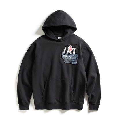 Abstract Applique Mind Games Hoodie