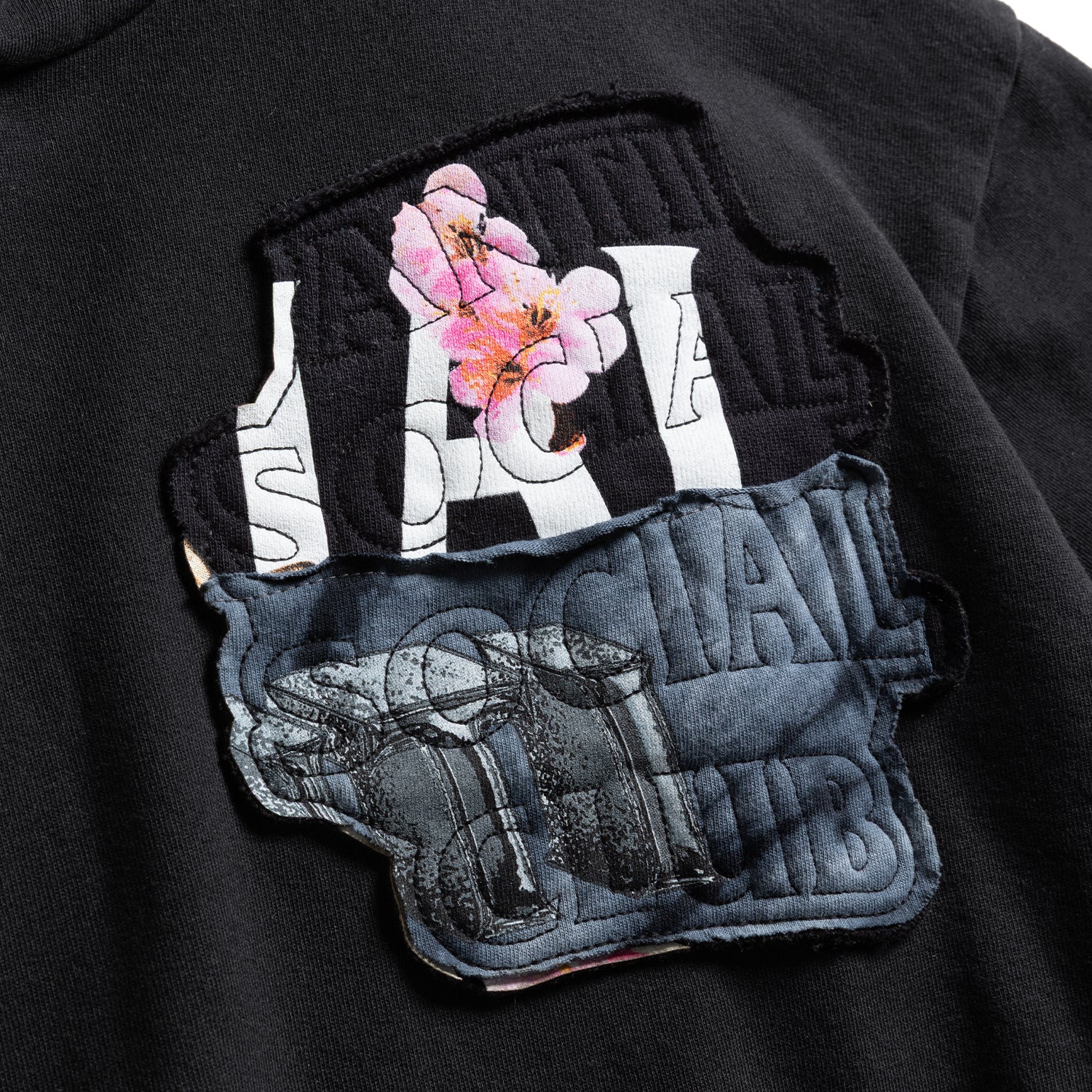 Abstract Applique Mind Games Hoodie