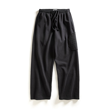 Abstract Applique Mind Games Sweats Open Hem