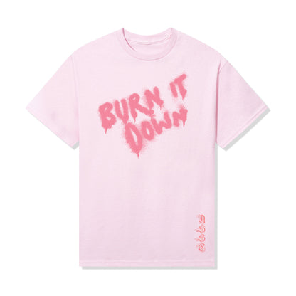 Burn It Down Tee - Light Pink