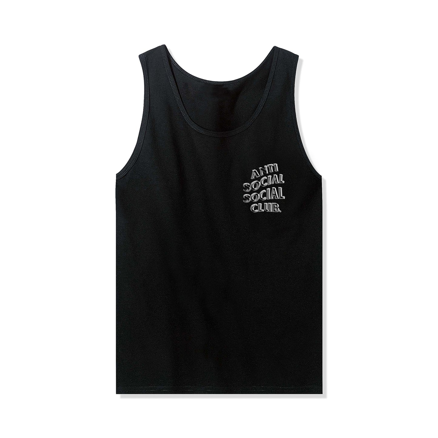 Black tank with small ASSC graphic - front