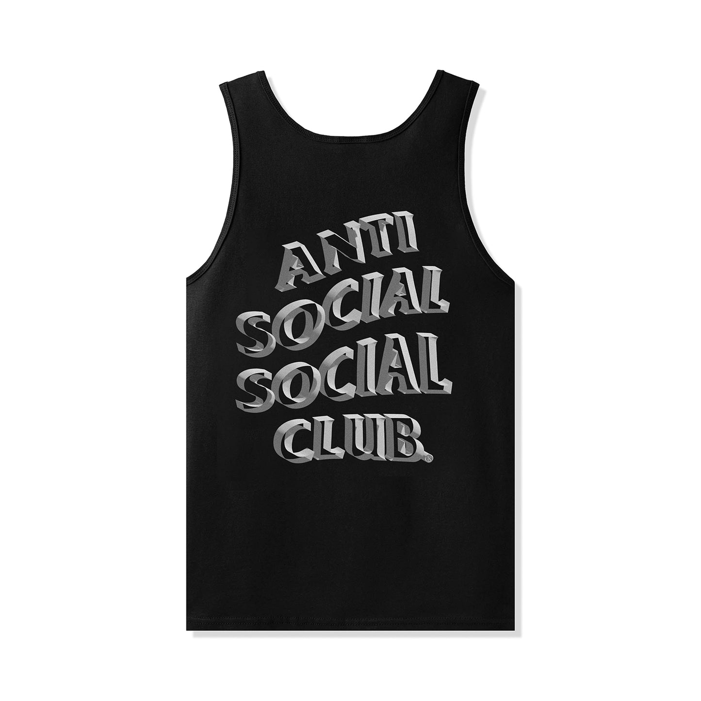 Black tank with large ASSC graphic - back