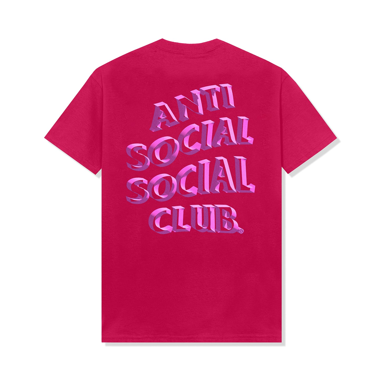 Sangria tee, large ASSC graphic, back