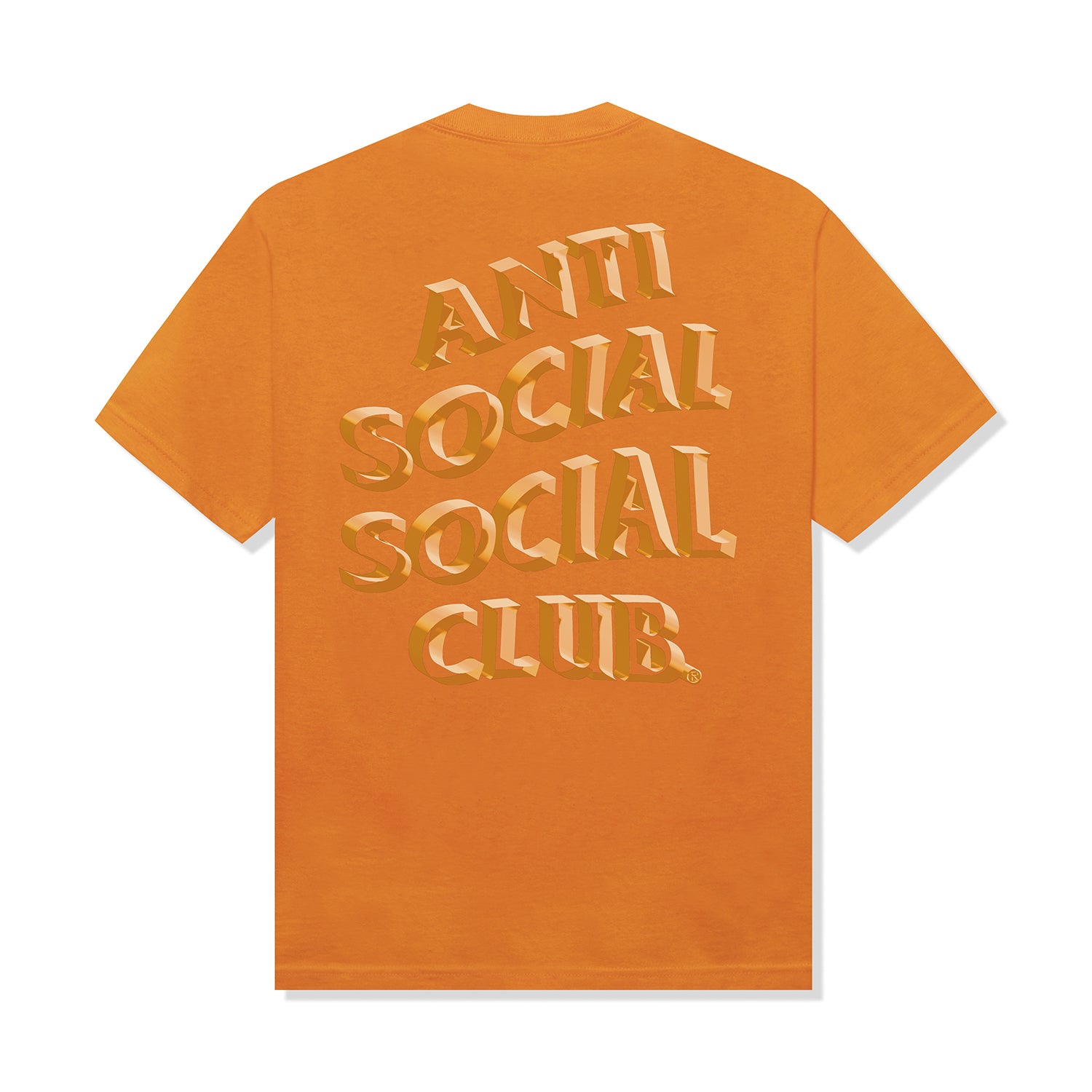 Orange sherbet tee, large ASSC graphic, back