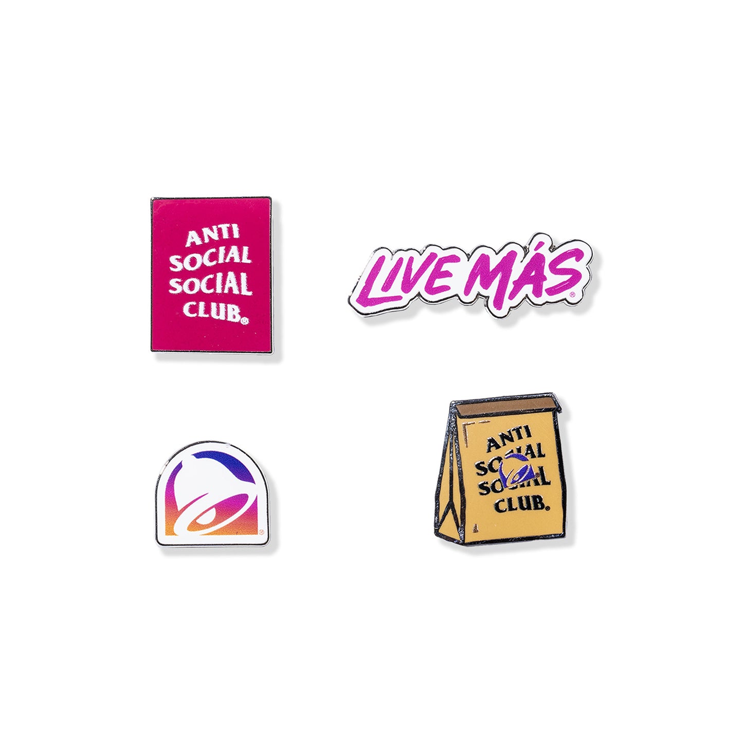 ASSC x Taco Bell Live Mas Pin Set