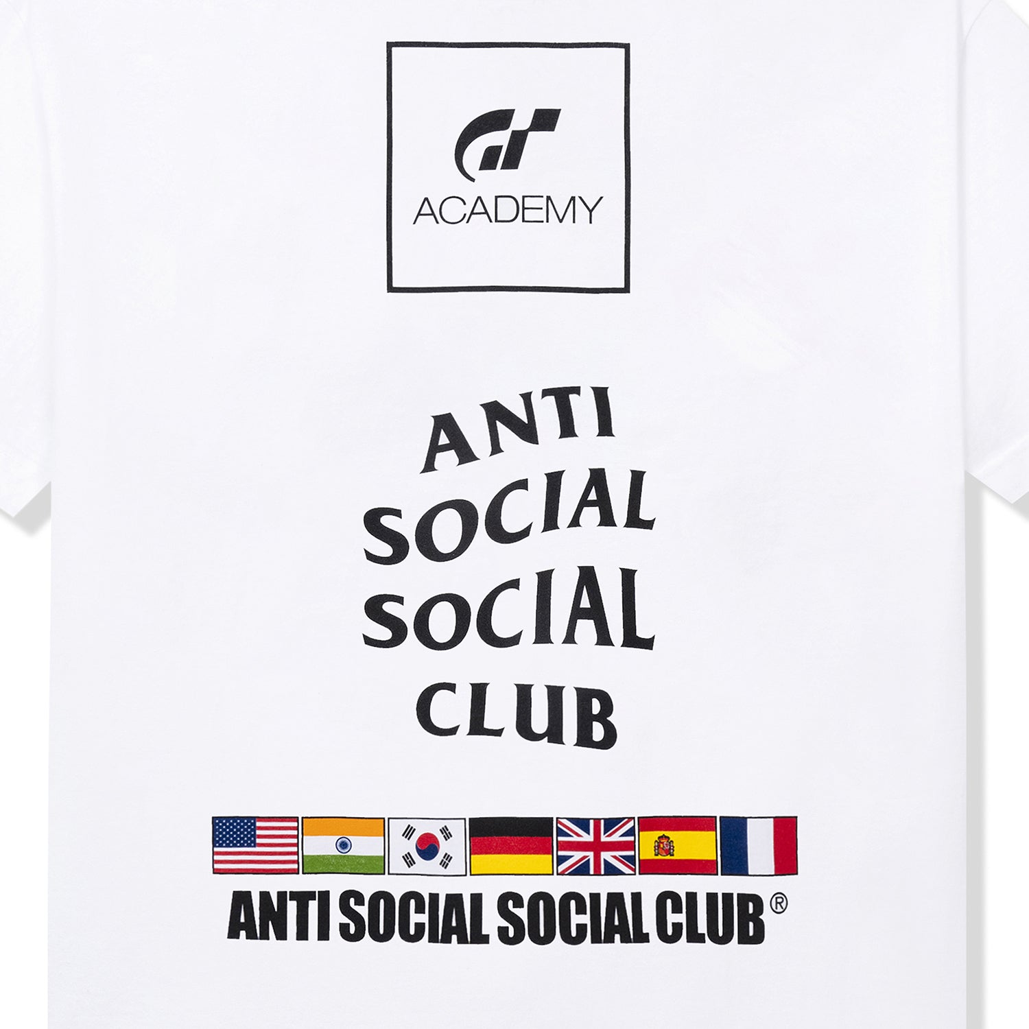 Assc X Gran Turismo Flag Tee - White – Antisocialsocialclub