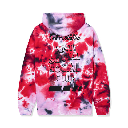 ASSC x Gran Turismo Red Tie-Dye Hoodie 