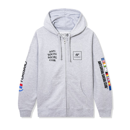 ASSC x Gran Turismo Flag Zip Hoodie - Heather Grey