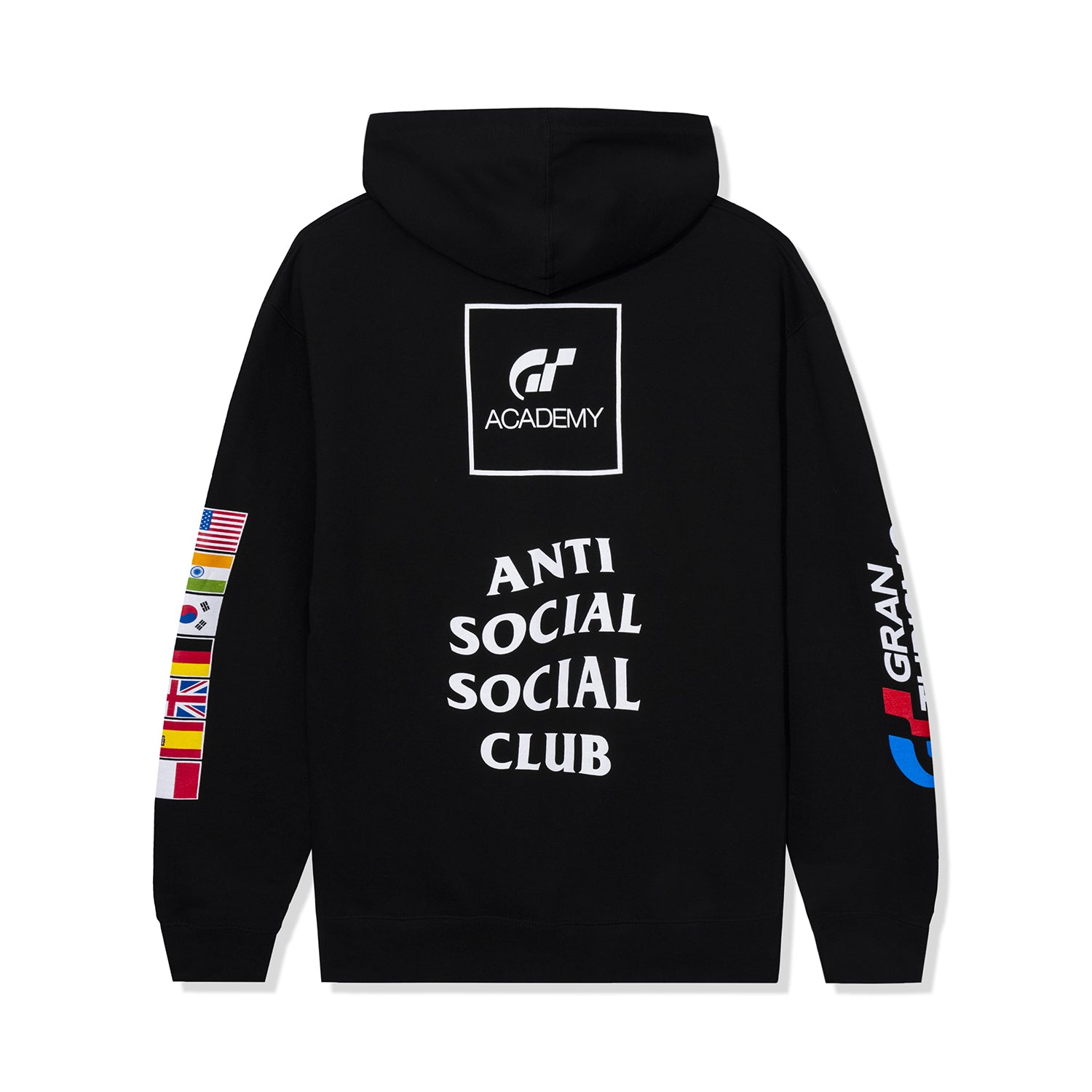 ASSC x Gran Turismo Flag Zip Hoodie Black