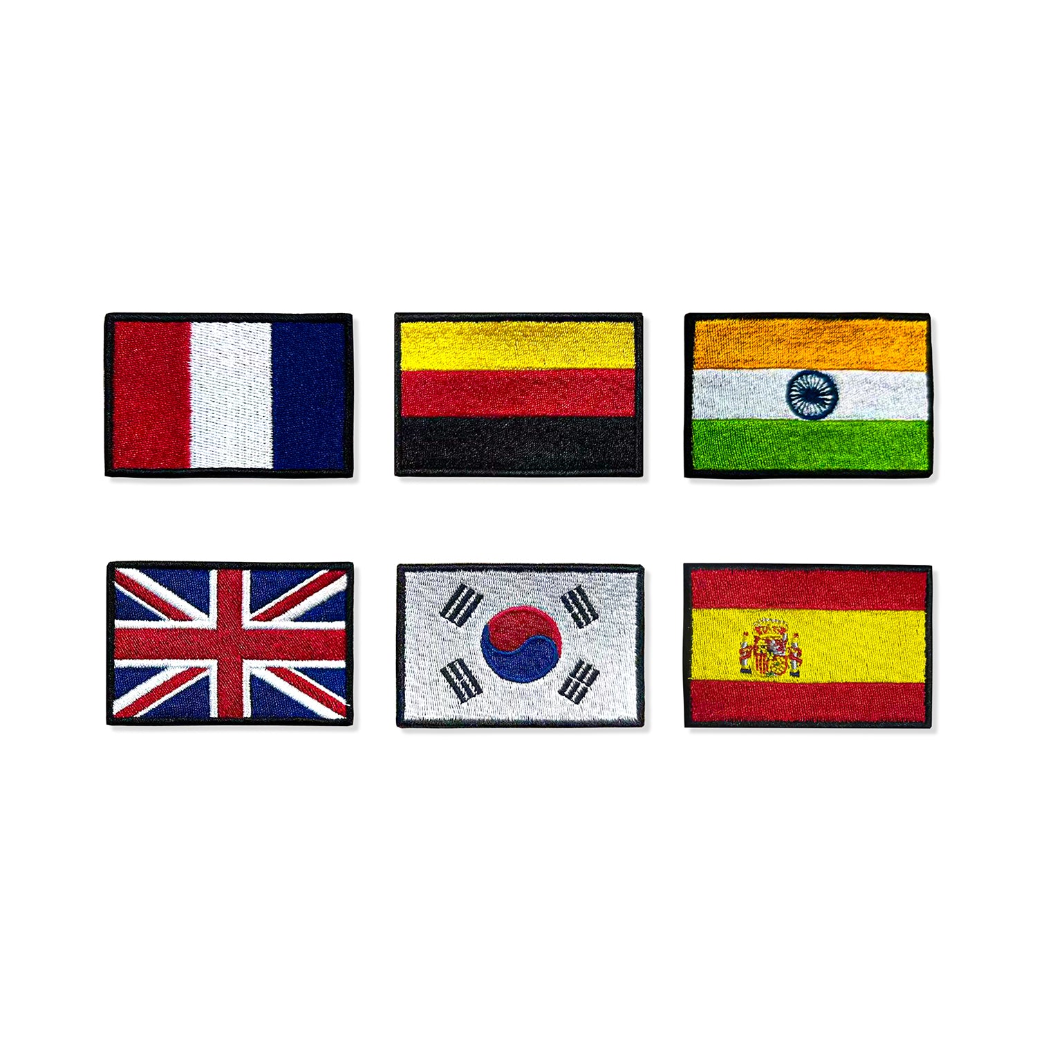 Custom Patch Set of 6 Flags