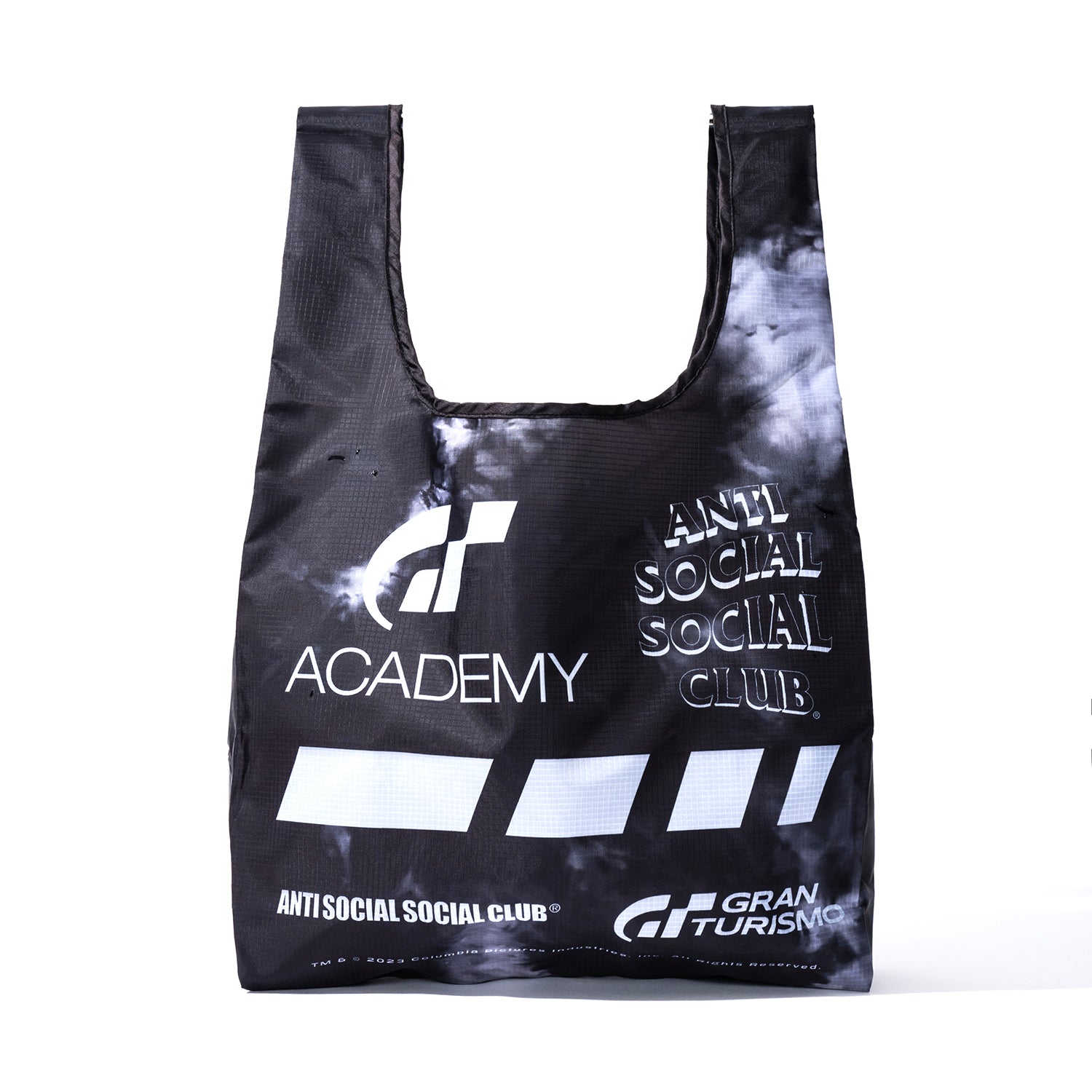 ASSC x Gran Turismo Tie-Dye Foldable Tote Bag Black