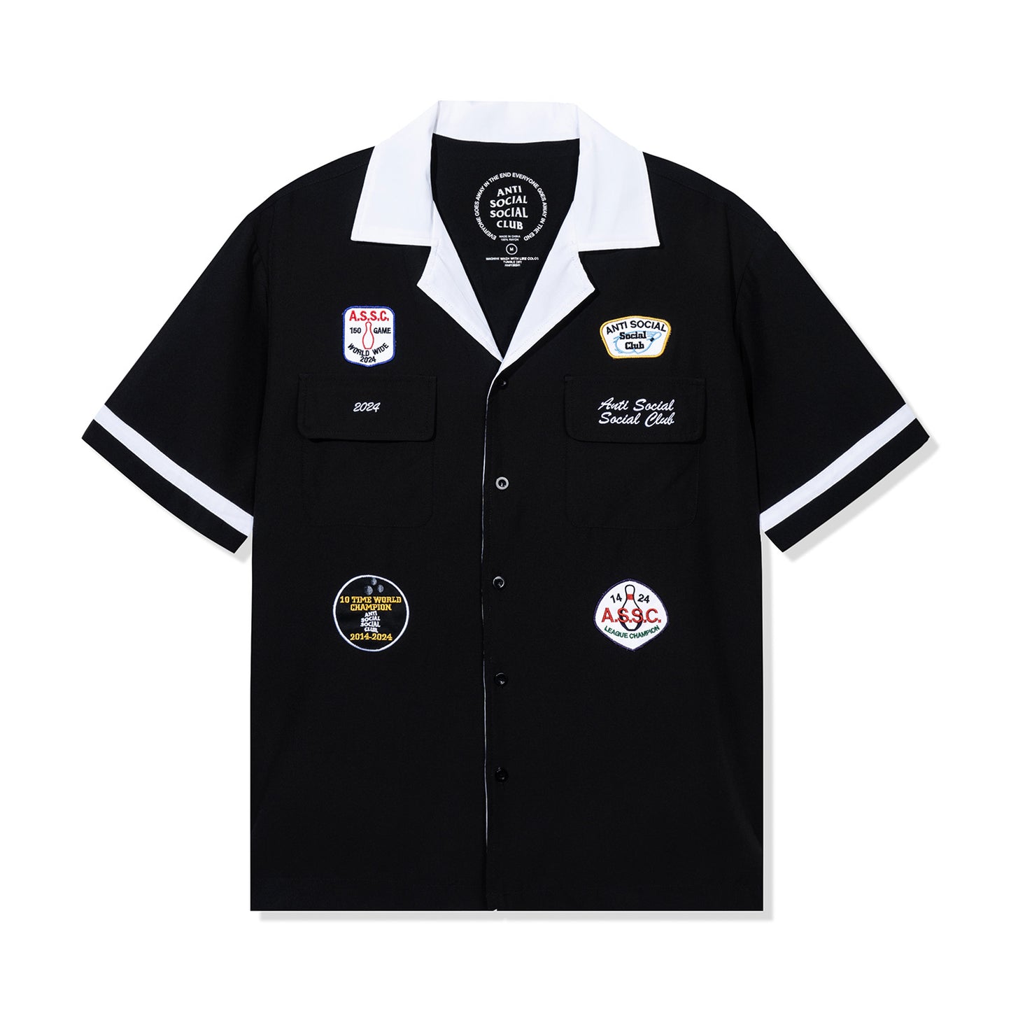 Dark Corners Bowling Shirt - Black
