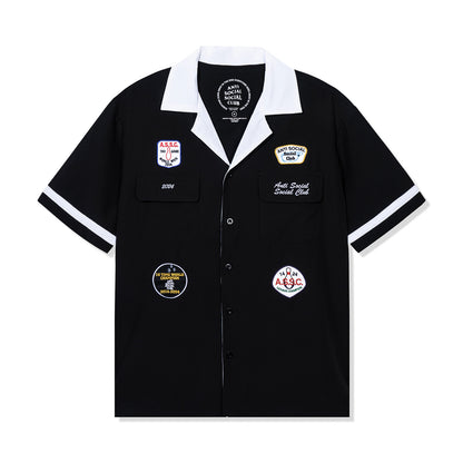 Dark Corners Bowling Shirt - Black