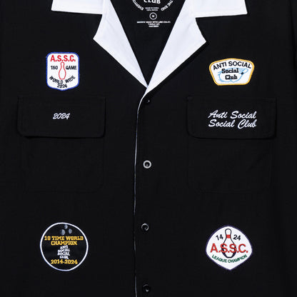 Dark Corners Bowling Shirt - Black