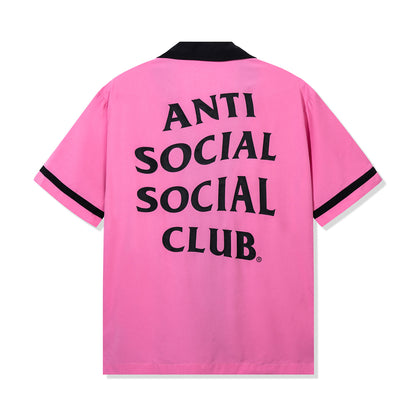Dark Corners Bowling Shirt - Pink
