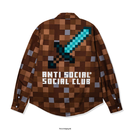 ASSC x Minecraft Pixel Plaid Button Down