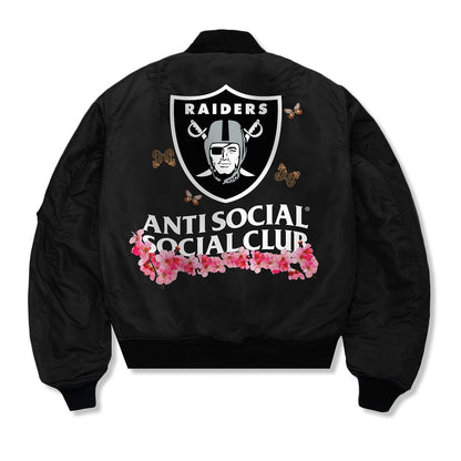 ASSC x Raiders Blossom MA-1 Jacket - back