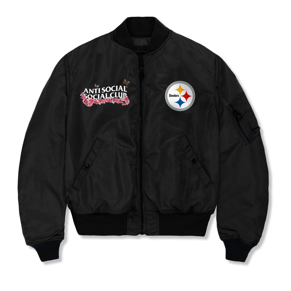 ASSC x Steelers Blossom MA-1 Jacket - front