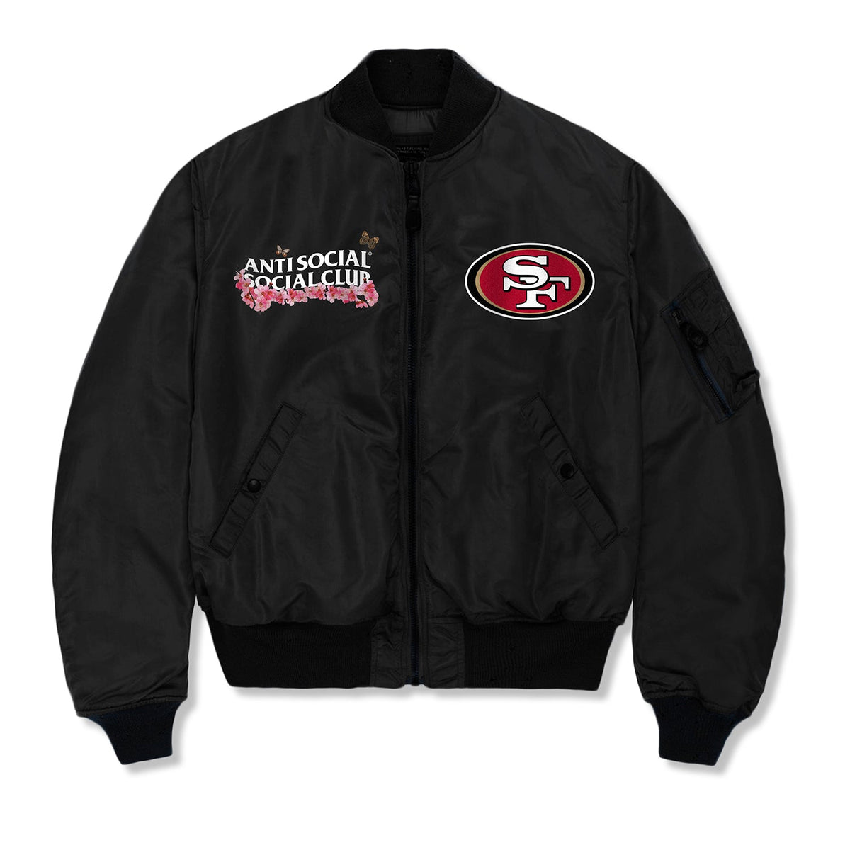 ASSC x 49ers Blossom MA-1 Jacket - front