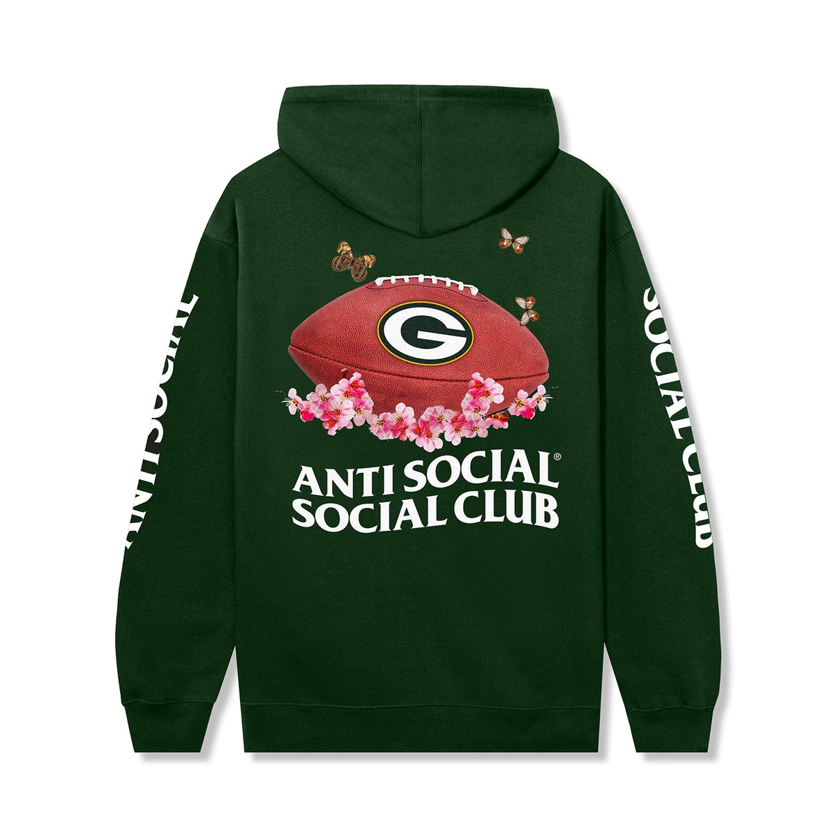 ASSC x Packers Impact Blossom Hoodie - Forest green back