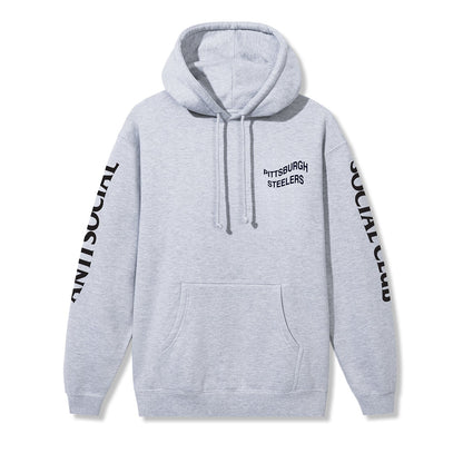 ASSC x Steelers Impact Blossom Hoodie - Grey Heather front